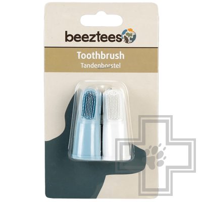 Beeztees Зубная щетка для собак, напальчник (2 шт.)