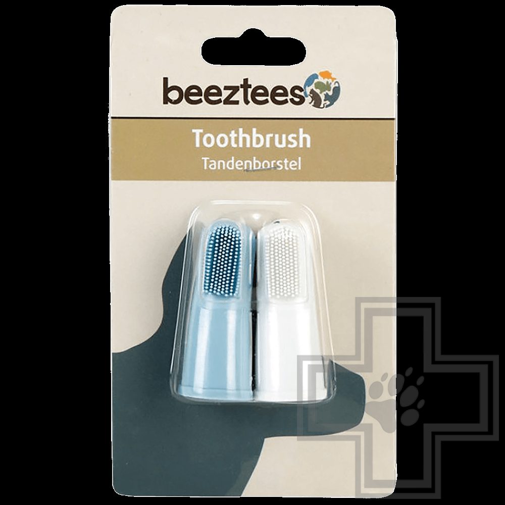 Beeztees Зубная щетка для собак, напальчник (2 шт.)