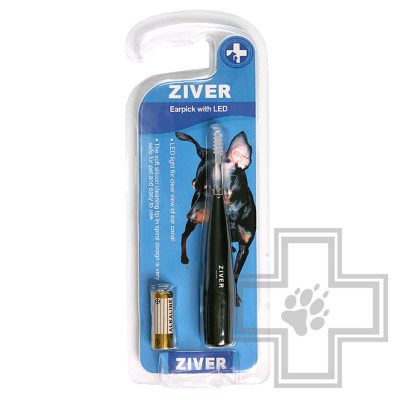 Ziver Ушечистка для животных с подсветкой, ZIVER-104