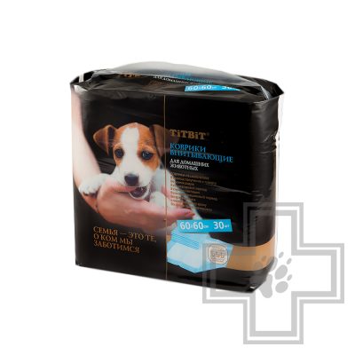 TiTBiT Коврик впитывающий для животных, 60 x 60 см (цена за 1 коврик)