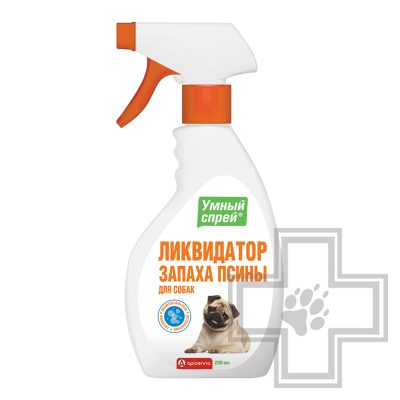 Apicenna Умный Спрей Ликвидатор запаха псины для собак