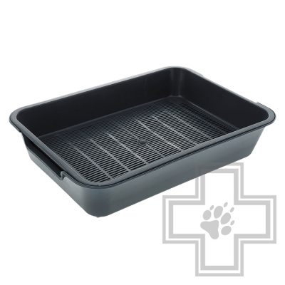 HOMECAT Туалет бюджет для кошек с сеткой на ножках