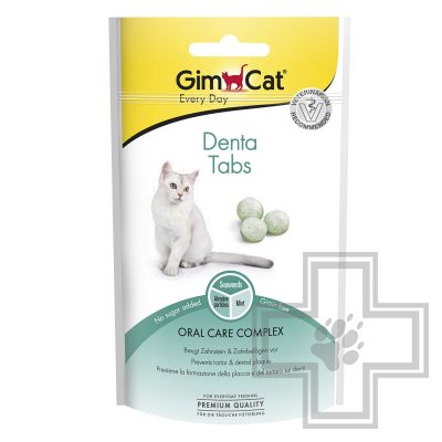 Gimcat Denta Tabs Лакомство для очистки зубов для кошек