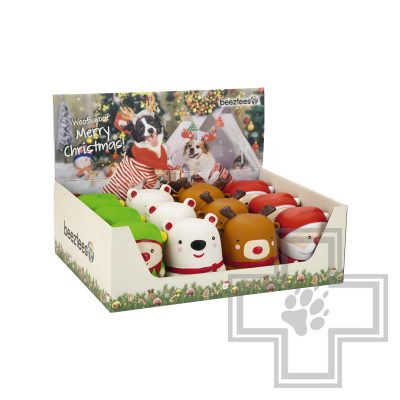 Beeztees Игрушка для собак "Рождественская кукла" (цена за 1 игрушку)