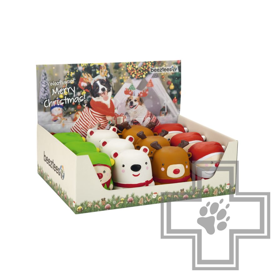 Beeztees Игрушка для собак "Рождественская кукла" (цена за 1 игрушку)