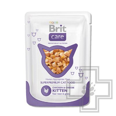 Brit Care Пресервы для котят с курицей и сыром