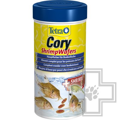 Tetra Cory Shrimp Wafers Двухцветный корм для донных рыб