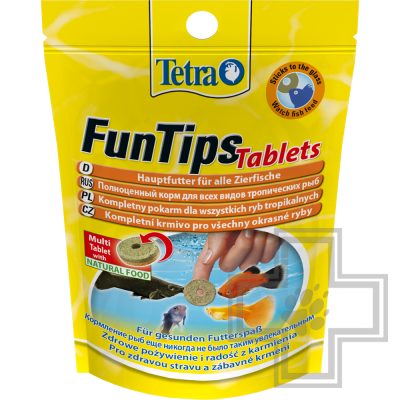 Tetra FunTips Tablets Сбалансированный корм в виде приклеивающихся таблеток для тропических рыб