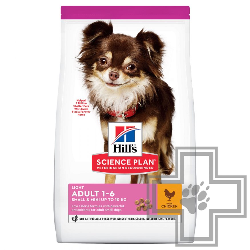 Hill's SP Корм для взрослых собак миниатюрных и мелких пород, склонных к набору веса, с курицей