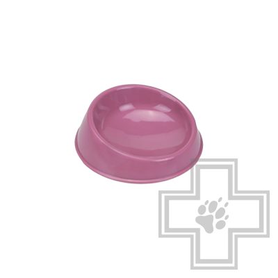 Beeztees Bikkie Миска для кота пластиковая розовая, 15 см