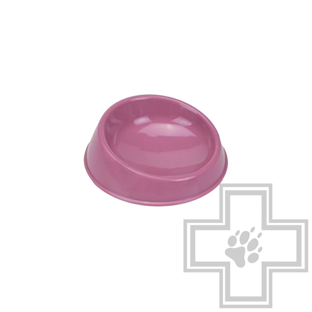 Beeztees Bikkie Миска для кота пластиковая розовая, 15 см