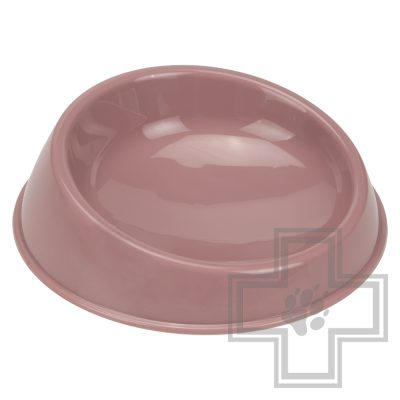 Beeztees Bikkie Миска для кота пластиковая розовая, 19 см