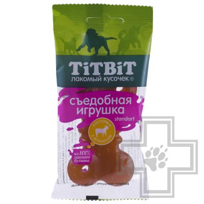 TiTBiT Съедобная игрушка Косточка с ягнененком Standart