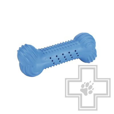 Beeztees Игрушка резиновая для собак Косточка "Фриско", голубая