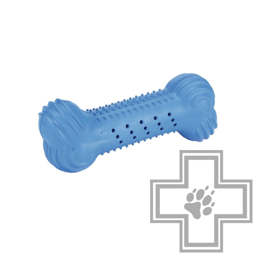 Beeztees Игрушка резиновая для собак Косточка "Фриско", голубая Beeztees Игрушка резиновая для собак Косточка "Фриско", голубая