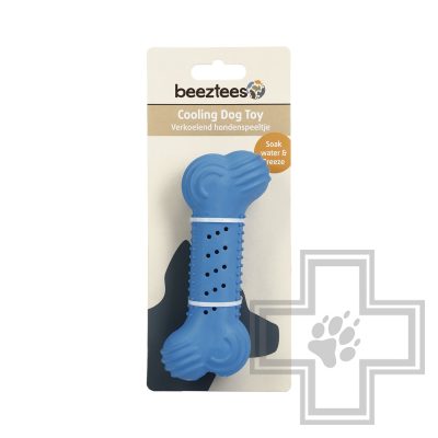 Beeztees Игрушка резиновая для собак Косточка "Фриско", голубая