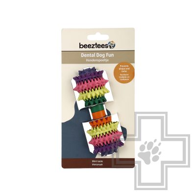 Beeztees "Резиновая гантель" для зубов мята
