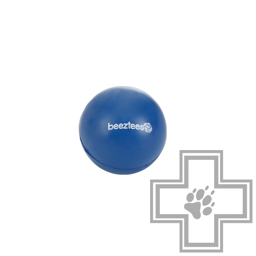 Beeztees Игрушка для собак Мяч из литой резины №1, синий