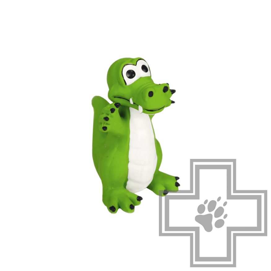 Beeztees Игрушка "Латексный крокодил" зеленый