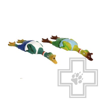 Beeztees Игрушка "Латексная утка с пищалкой" (цена за 1 игрушку)