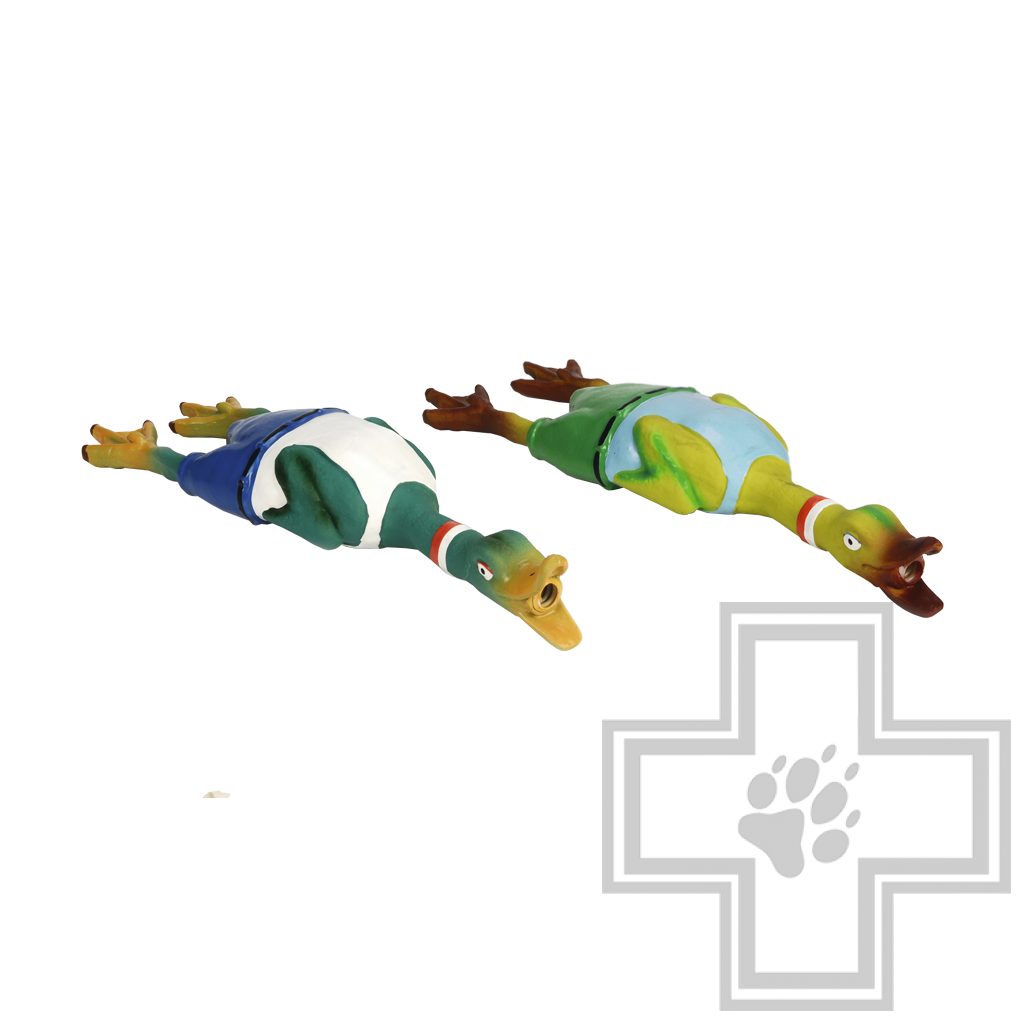 Beeztees Игрушка "Латексная утка с пищалкой" (цена за 1 игрушку)