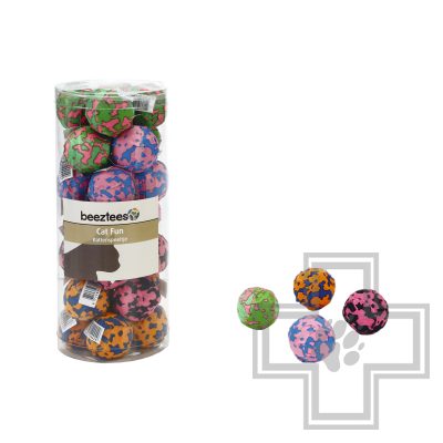 Beeztees Игрушка для кошек Мяч текстильный "Funny" (цена за 1 игрушку)