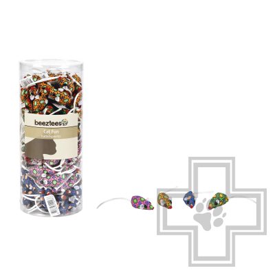 Beeztees Игрушка для кошек Мышь текстильная "Jolly" (цена за 1 игрушку)