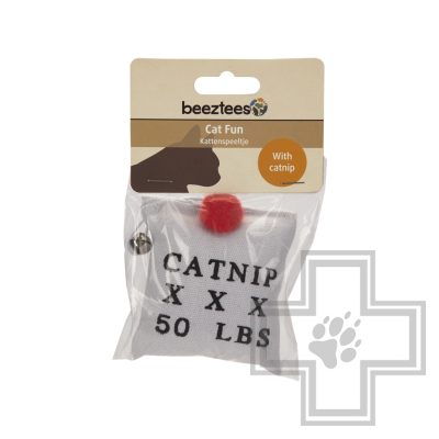 Beeztees Брезентовый мешочек "Любовь" с кошачьей мятой