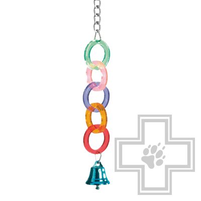 TRIXIE Игрушка для птиц "Акриловая цепочка с колокольчиком"