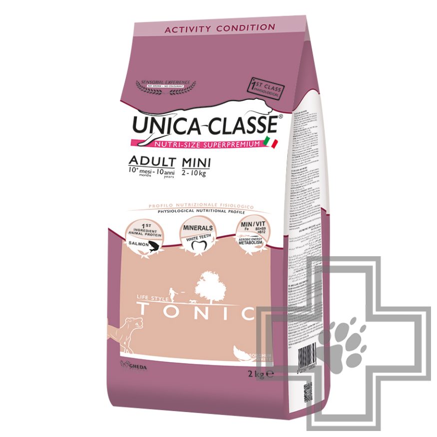 Unica Classe Adult Mini Tonic Корм для собак мелких пород, с лососем
