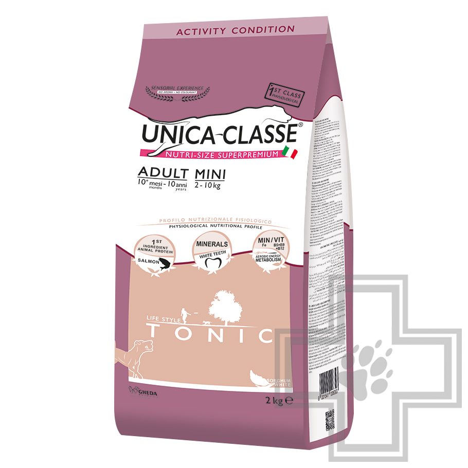 Unica Classe Adult Mini Tonic Корм для собак мелких пород, с лососем