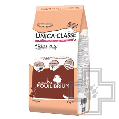 Unica ClasseAdult Mini Equilibrium Корм для собак мелких пород с ягненком