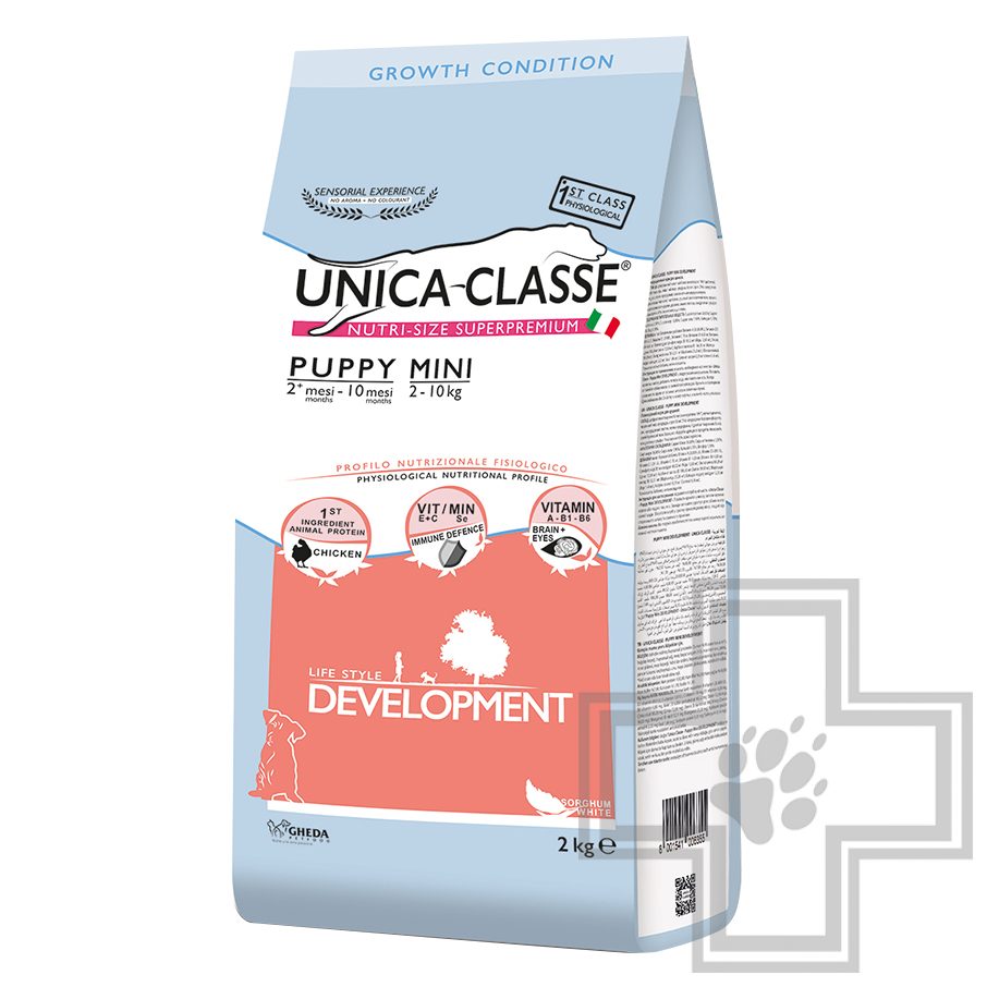 Unica Classe Puppy Mini Development Корм для щенков мелких пород с курицей