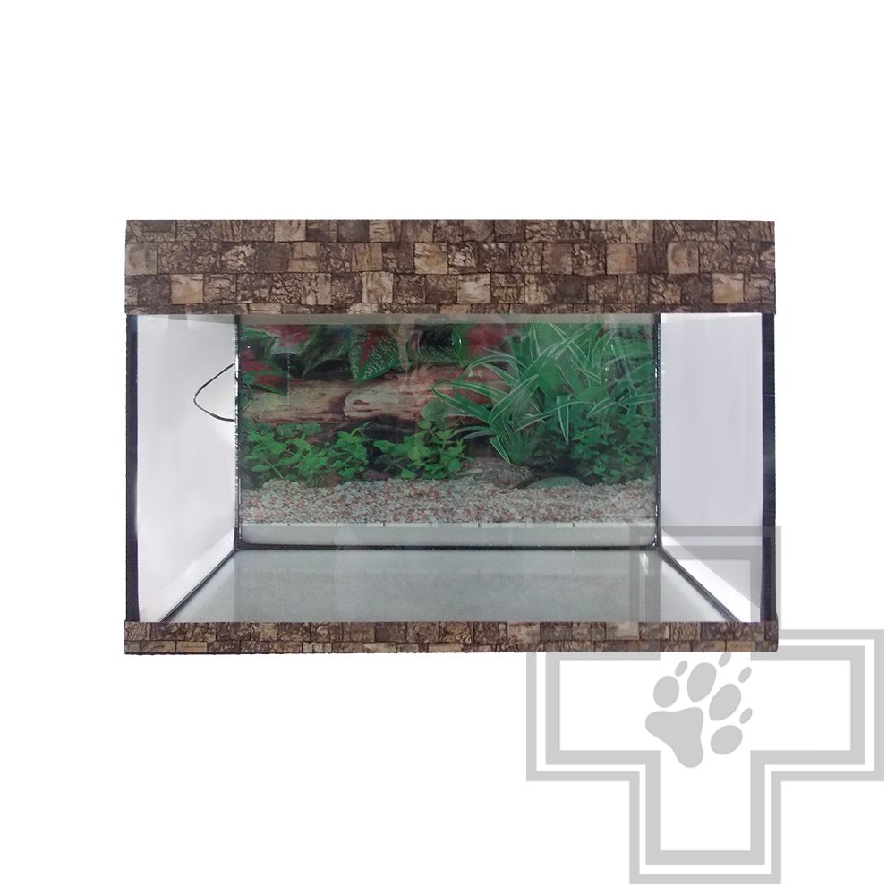Аквариум прямоугольный с освещением