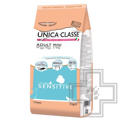 Unica Classe Adult Mini Sensitive Корм для взрослых собак мелких пород, с тунцом