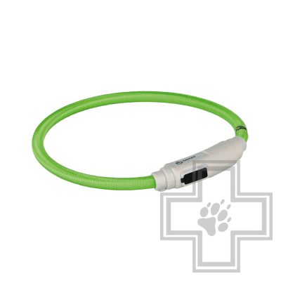 Ошейник силиконовый для собак с зеленой подсветкой