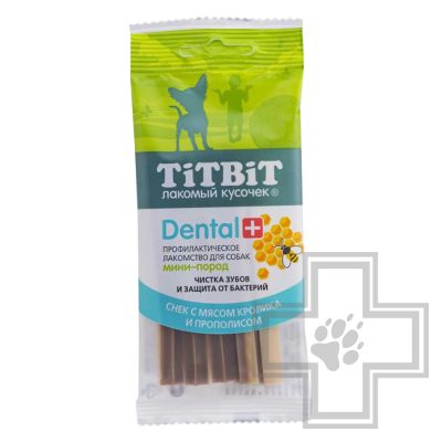 TiTBiT ДЕНТАЛ+ Снек с мясом кролика для собак мини-пород