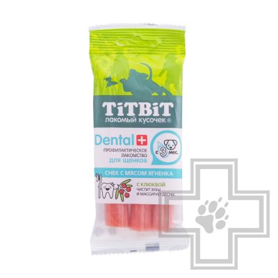 TiTBiT ДЕНТАЛ+ Снек с мясом ягненка для щенков средних пород