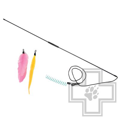 Beeztees "Kocka" Удочка для котят + 3 игрушки