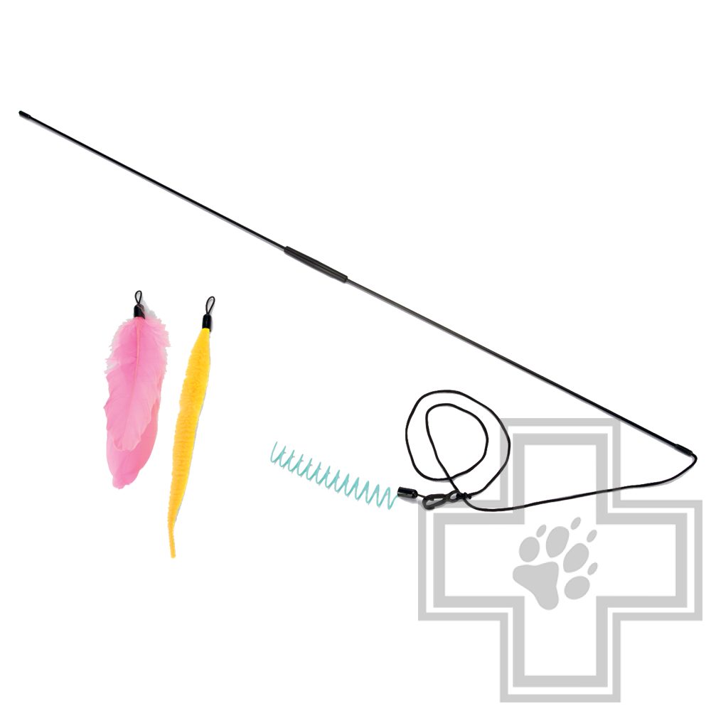 Beeztees "Kocka" Удочка для котят + 3 игрушки