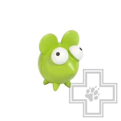 Beeztees Игрушка для собак "Микси маус" резиновая, зеленая