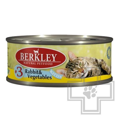 Berkley Консервы для котят, кролик с овощами