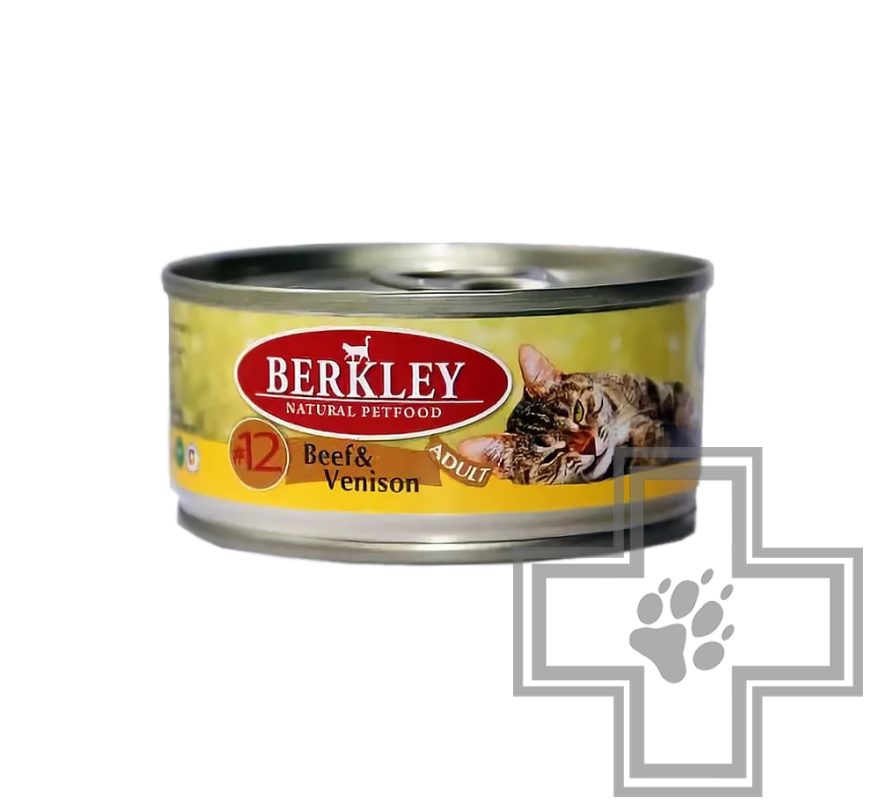 Berkley Консервы для кошек, говядина с олениной