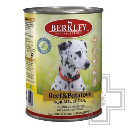 Berkley Консервы для собак, говядина с картофелем