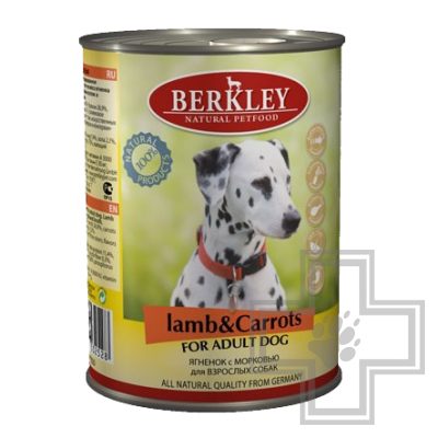 Berkley Консервы для собак, ягненок с морковью