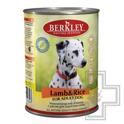 Berkley Консервы для собак, ягненок с рисом