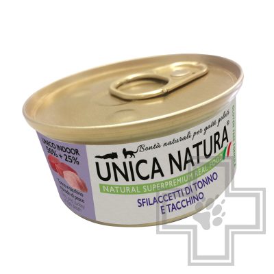Unica Natura Консерва для кошек, с тунцом и индейкой