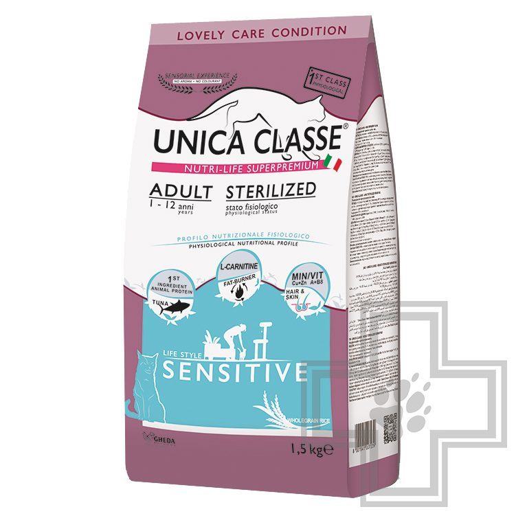 Unica Classe Корм для взрослых стерилизованных кошек, с тунцом
