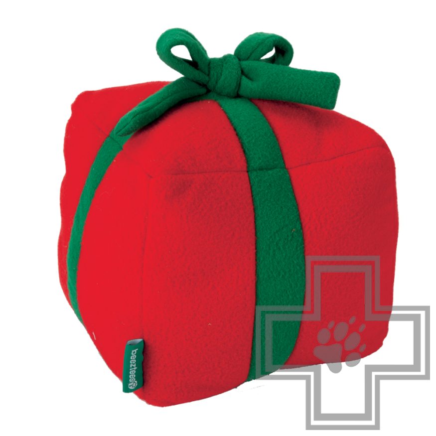Beeztees Игрушка "Рождественский подарок", красный