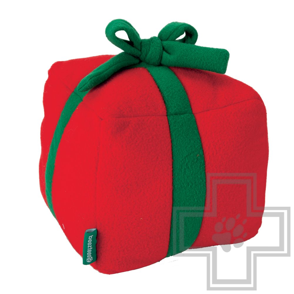 Beeztees Игрушка "Рождественский подарок", красный